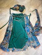 Groene buikdans kostuum / Belly dance mt. 34/36, Ophalen of Verzenden, Zo goed als nieuw, Kleding