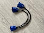 VGA splitter 1 naar 2 / zwart - 0,3 meter, Ophalen of Verzenden, Nieuw