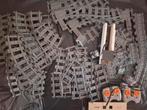 9 volt Lego grijze treinrails en accessoires, Ophalen, Gebruikt