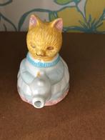 Leuke aardenwerken theepot in de vorm van een kat. (V028), Ophalen of Verzenden, Zo goed als nieuw, Dier
