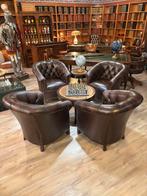 Chesterfield 4 tub chairs ,club fauteuils - springvale