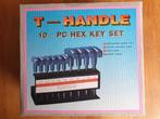 10-delige inbussleutelset met T-handgreep NIEUW in doos, Doe-het-zelf en Verbouw, Gereedschap | Handgereedschap, Ophalen of Verzenden