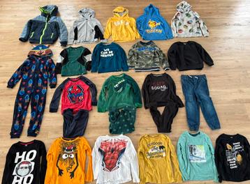 Pakket Kleding Jongen 122/128 - 20 stuks - Incl. Winterjas! beschikbaar voor biedingen