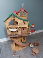 Sylvanian families boomhut en blokhut ingericht en eekhoorns, Kinderen en Baby's, Speelgoed | Poppenhuizen, Ophalen of Verzenden
