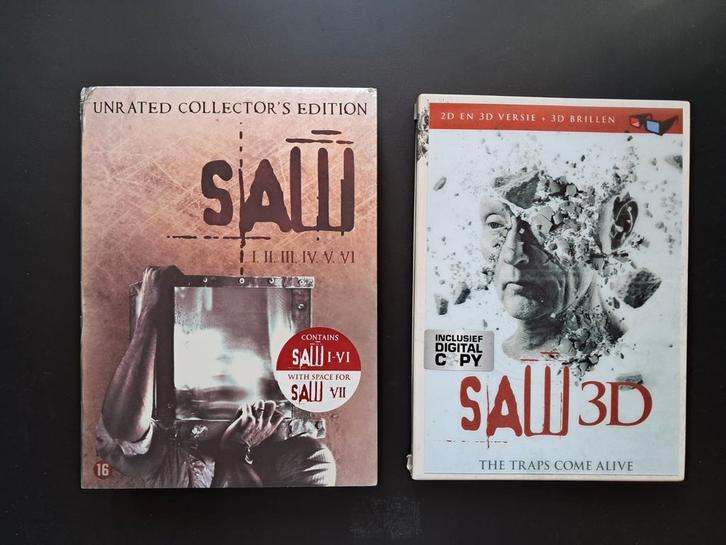 DVD Saw 1 tot met 7 (€15 inclusief verzendkosten), Cd's en Dvd's, Dvd's | Horror, Gebruikt, Boxset, Verzenden