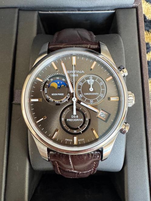 Certina Chronograph Mondphase Ds Ds-8 als new, Sieraden, Tassen en Uiterlijk, Horloges | Heren, Zo goed als nieuw, Polshorloge