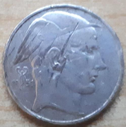 België, 50 Francs 1951 - zilver - Nederlandstalig, Postzegels en Munten, Munten | Europa | Niet-Euromunten, Losse munt, België