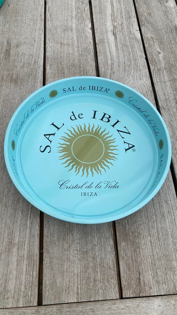 Sal de Ibiza Dienblad- 36cm, Huis en Inrichting, Woonaccessoires | Dienbladen, Zo goed als nieuw, Metaal, Rond, Ophalen of Verzenden