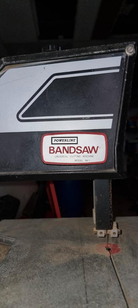 Powerline bandsaw    bk1, Doe-het-zelf en Verbouw, Gereedschap | Zaagmachines, Gebruikt, 1200 watt of meer, 70 mm of meer, Ophalen