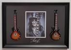 Slash Guns 'N Roses twee miniatuur gitaren op lijst wanddeco, Verzamelen, Muziek, Artiesten en Beroemdheden, Info@deconoord.nl