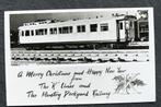 Fotokaart Kerstgroet K-Lines & Pantry Dockyard Railway, 1963, Verzenden, 1960 tot 1980, Ongelopen, Voertuig
