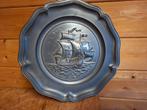 Groot tinnen wandbord, Antiek en Kunst, Antiek | Tin, Ophalen of Verzenden