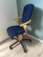 Bureaustoel MOIZI 18, Huis en Inrichting, Stoelen, Ophalen, Hout, Modern Scandinavië's, Blauw