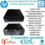 HP ProDesk 600 G3 i5-7500/256GB NVMe SSD/512GB SSD/16GB RAM, Computers en Software, Computerbehuizingen, Ophalen of Verzenden