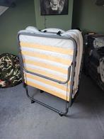 Opklapbed 200x80 met hoes, Huis en Inrichting, Slaapkamer | Bedden, Ophalen, Eenpersoons, Zwart, Zo goed als nieuw