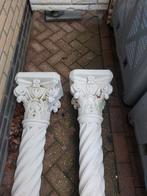 Twee sierlijke betonnen pilaren, Ophalen of Verzenden, Gebruikt, Beton, Overige typen