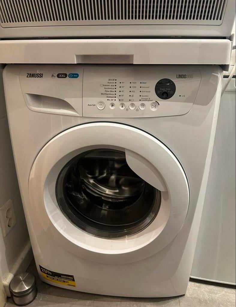 Zanussi Wasmachine 8 kg, Witgoed en Apparatuur, Wasmachines, Ophalen, 1200 tot 1600 toeren, Gebruikt, 8 tot 10 kg