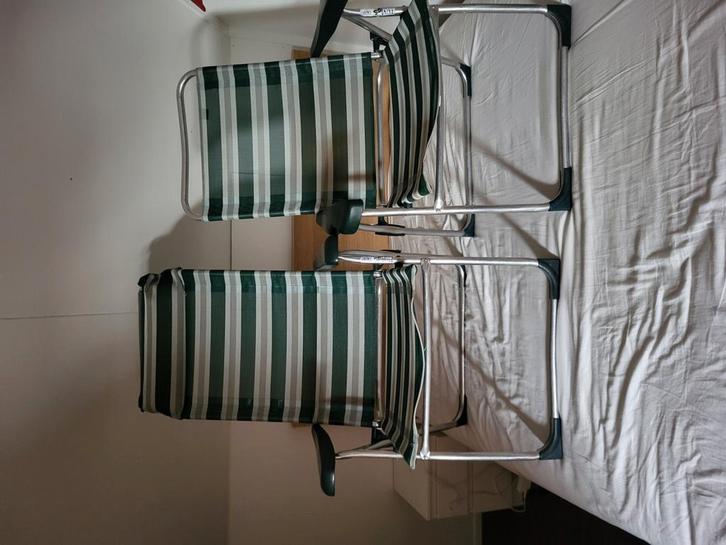 Camping stoelen Crespo set, Caravans en Kamperen, Kampeermeubelen, Gebruikt, Campingstoel, Ophalen