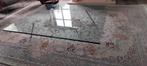 Bert Maupertuus glazen salontafel van 120x 150x30 cm, Ophalen, 50 tot 100 cm, Minder dan 50 cm, Rechthoekig