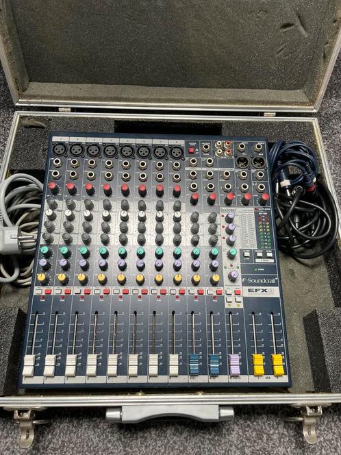 Soundcraft EFX 8 met flightcase, Muziek en Instrumenten, Mengpanelen, Zo goed als nieuw, Ophalen
