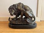 Bronzen beeld Leeuw, Antiek en Kunst, Ophalen of Verzenden