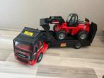 Mammoet Toys Volvo vrachtwagen met oplegger en shovel - 1:16, Ophalen of Verzenden, Zo goed als nieuw