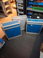3 Flight Cases - Blauw & Grijs - Verschillende Maten, Muziek en Instrumenten, Behuizingen en Koffers, Ophalen