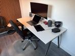 IKEA Galant Bureau - Wit, Huis en Inrichting, Bureaus, Ophalen, In hoogte verstelbaar, Gebruikt, Bureau