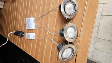 Led inbouw spots, 220v met trafo naar 12v beschikbaar voor biedingen