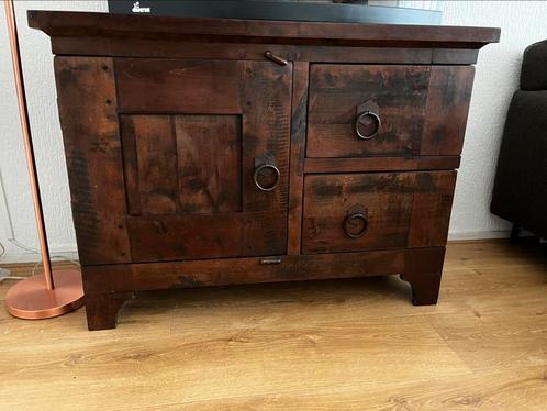 Mooie bruine kast – koloniaal stijl, Huis en Inrichting, Kasten | Dressoirs, Gebruikt, 50 tot 100 cm, 25 tot 50 cm, Teakhout, Overige houtsoorten