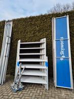 Aluminium rolsteiger 10.20 werkhoogte, Ophalen, Gebruikt, Rolsteiger of Kamersteiger, 5 meter of hoger