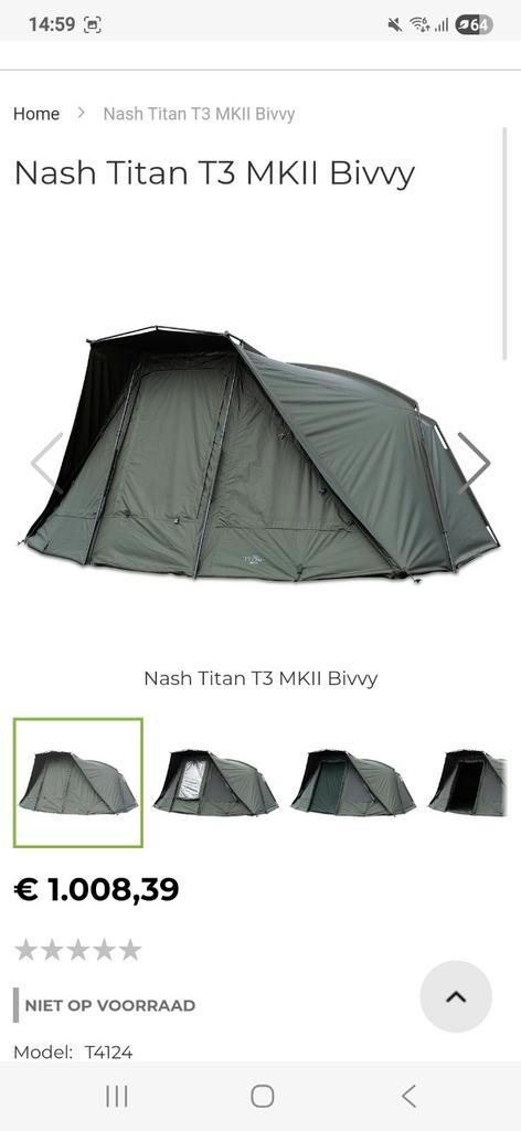 Nash titan t3 mk2, Watersport en Boten, Hengelsport | Karpervissen, Zo goed als nieuw, Overige typen, Ophalen of Verzenden