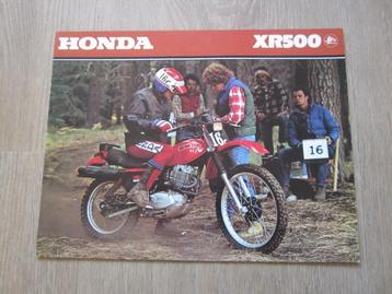 Honda XR 500 brochure folder 1979 beschikbaar voor biedingen