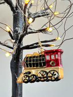 Glazen kerstboom ornament trein locomotief, Diversen, Kerst, Ophalen of Verzenden, Zo goed als nieuw