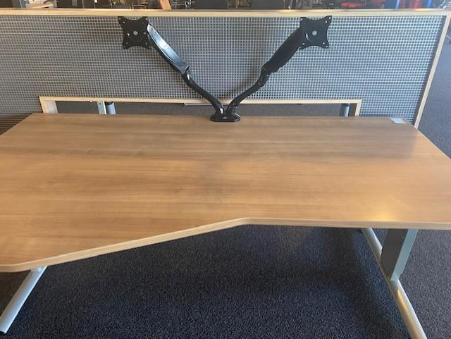 Monitorarmen / beeldschermhouders gasgeveerd Newstar zwart, Computers en Software, Overige Computers en Software, Gebruikt, Ophalen of Verzenden