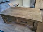 Salontafel eikenhout met diepe lades, Huis en Inrichting, Tafels | Salontafels, Ophalen, 100 tot 150 cm, Eikenhout, 50 tot 100 cm