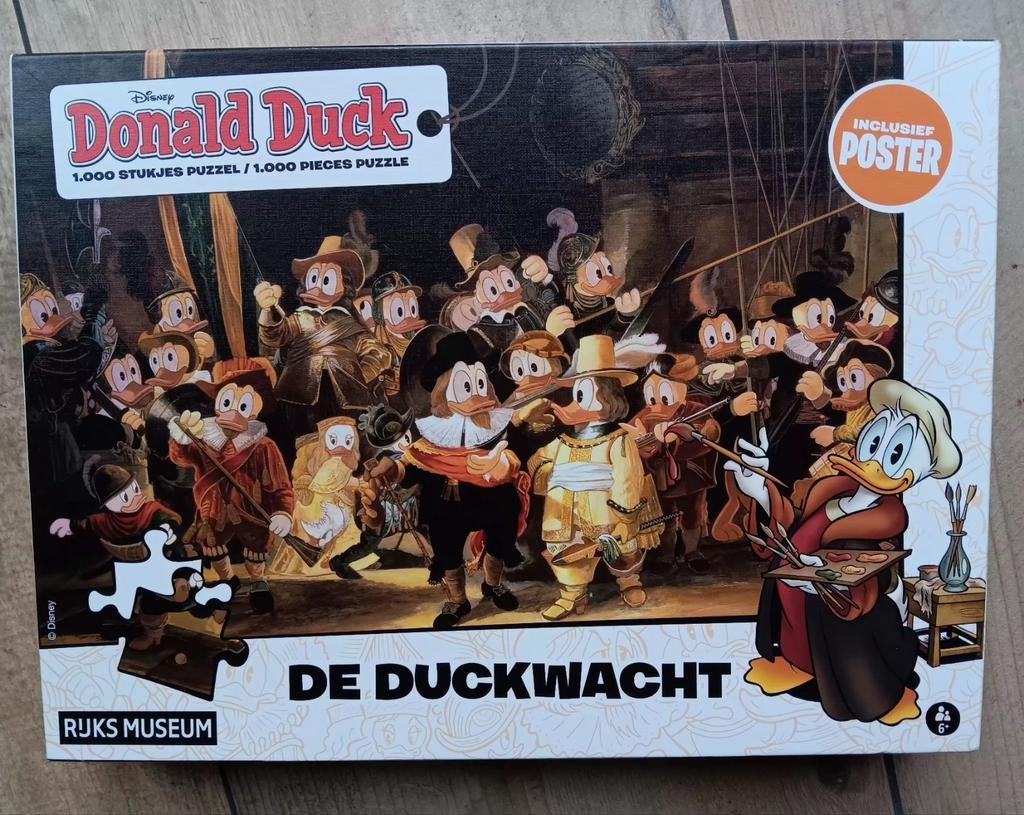 duckwacht puzzel rijksmuseum, Ophalen, 500 t/m 1500 stukjes