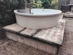 Hottub / Buitenbad met Houtkachel 176cm bezorgen mogelijk, Tuin en Terras, Bubbelbaden en Hottubs, Ophalen, Zo goed als nieuw