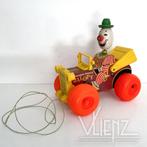 Vintage retro Fisher Price Jolly Jalopy 724, trekwagen clown, Gebruikt, -, -, Ophalen of Verzenden