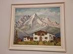 Olieverf schilderij landschap Oostenrijk, Antiek en Kunst, Kunst | Schilderijen | Klassiek, Ophalen of Verzenden