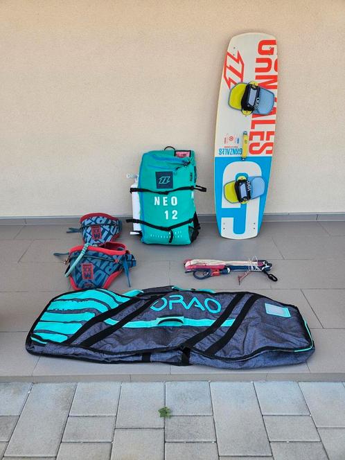 Kitesurf set complete (North Neo 12m, 2017), Watersport en Boten, Kitesurfen, 12 m², Geen board, Ophalen