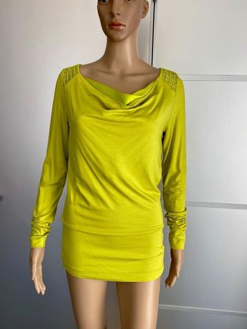 G323 Nieuw: Expresso mt. S=36 top shirt tuniek geel beschikbaar voor biedingen