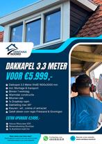 Dakkapel AANBIEDING!! 3 meter incl. montage binnen 1 werkdag, Ophalen, Kunststof, Dakkapel, 225 cm of meer