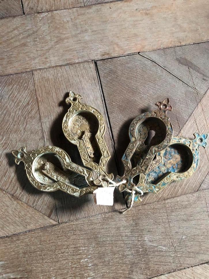 Antiek Victoriaans Deurbeslag Schuifdeuren, Antiek en Kunst, Antiek | Overige Antiek, Ophalen of Verzenden