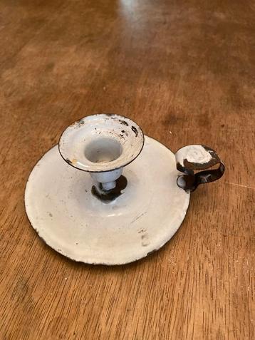 Emaille Blaker - Vintage Kaarsenhouder beschikbaar voor biedingen