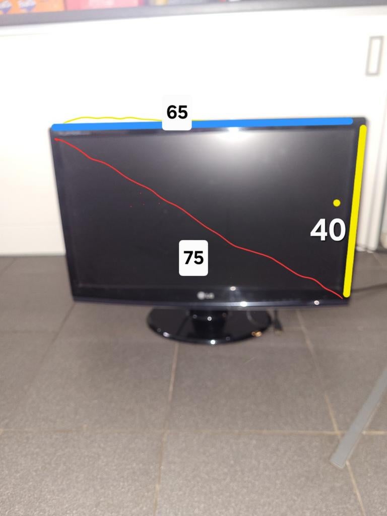 LG Beeldscherm PC - Z.G.A.N., Ophalen, Zo goed als nieuw, LG
