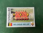 Panini plaatje team Belgie WK 1982, Ophalen of Verzenden