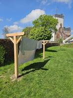 Set waslijn palen Douglas 12x12 met toebehoren, Tuin en Terras, Droogmolens en Wasrekken, Ophalen of Verzenden, Nieuw, Droogmolen
