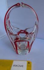 MURANO * TWEE KLEURIG HOOG MANDJE * Mooi Model *, Antiek en Kunst, Antiek | Glas en Kristal, Verzenden