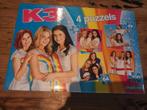 K3 4 puzzels compleet, Kinderen en Baby's, Speelgoed | Kinderpuzzels, Ophalen of Verzenden, Meer dan 50 stukjes, Zo goed als nieuw